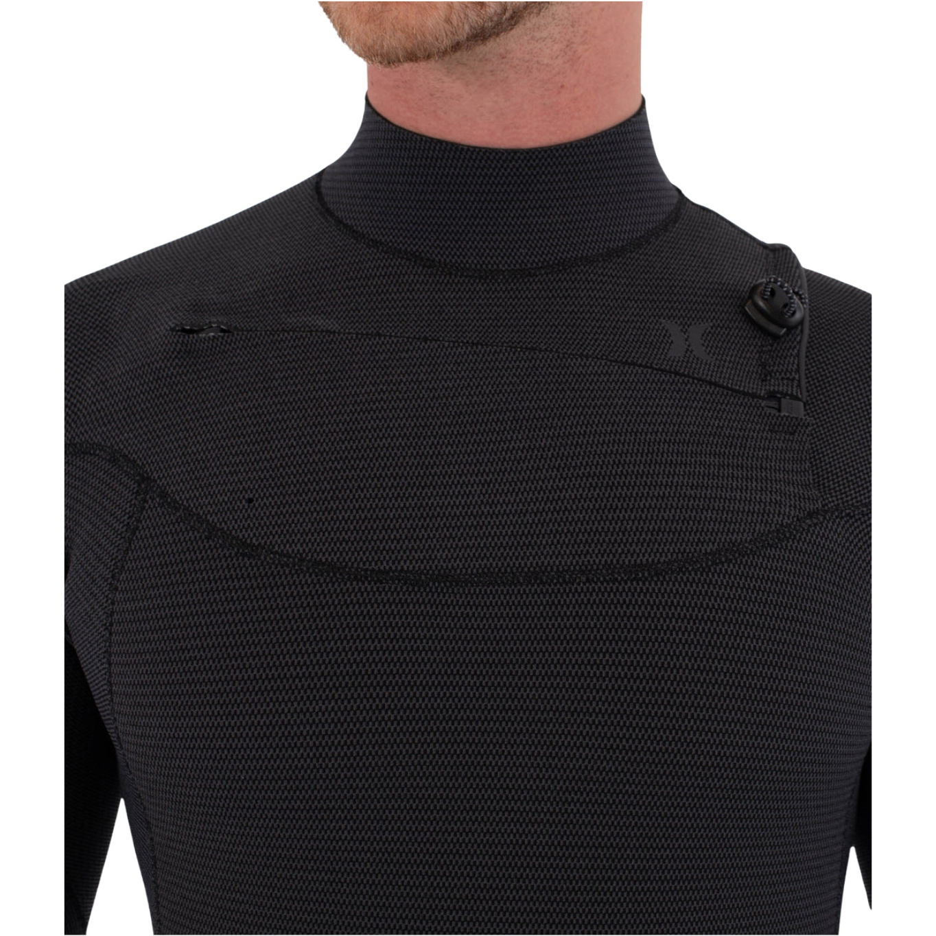 2026 Hurley Mens Plus 5/3mm Chest Zip Wetsuit MFS0012504 - Black